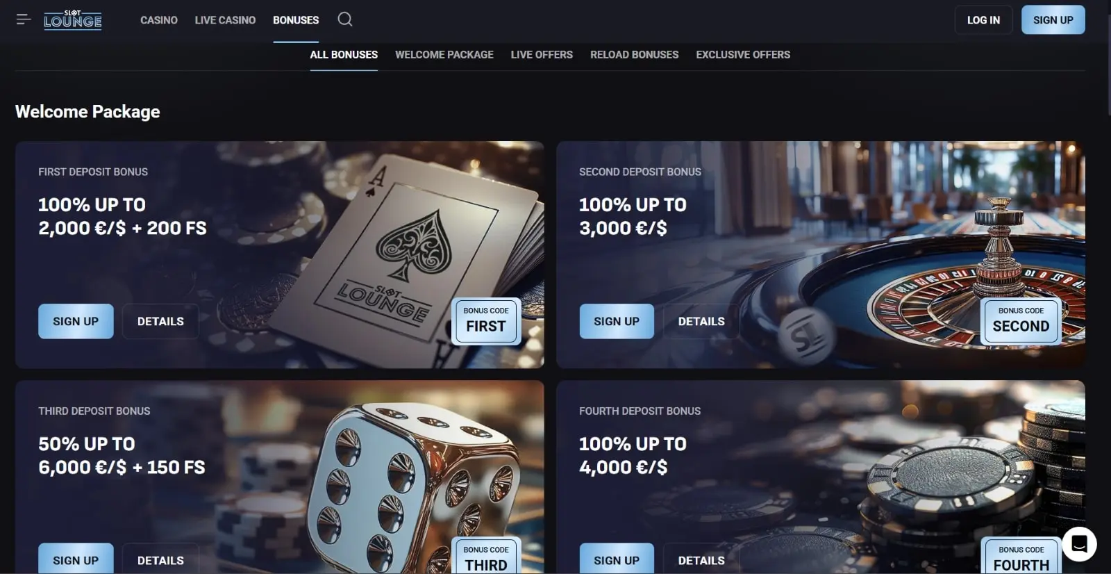 SlotLounge Casino NZ homepage overview for new players 2026
